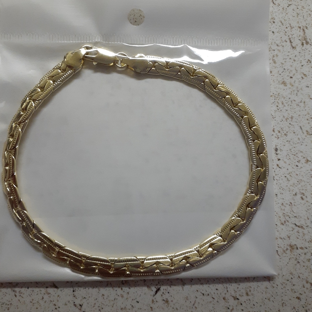 Gold fill ankle bracelet